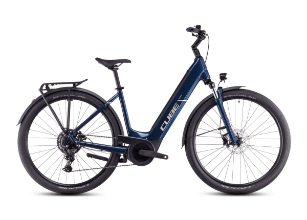 Vélo de Voyage Électrique Cube Touring Hybrid One 625 Easy Entry Shimano Cues 2025